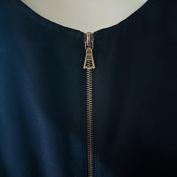 Franco Mirabelli Sleeveless Black midi dress, size 10 - Picture 3 of 7